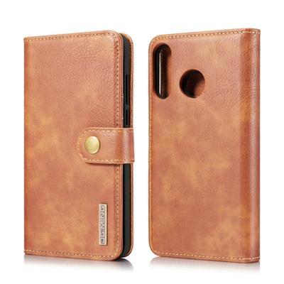 Dg. MING Crazy Horse textuur Flip afneembare magnetische lederen case voor Huawei P30 lite met houder & kaartsleuven & portemonnee (bruin)