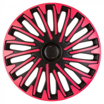 AutoStyle wieldoppen Soho 16 inch ABS zwart/roze set van 4