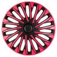 AutoStyle wieldoppen Soho 16 inch ABS zwart/roze set van 4 - thumbnail