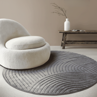 Vloerkleed Panglao Rond - Antraciet Xcm - Polypropyleen - Dekbed-Discounter.nl Vloerkleed Panglao Rond - Antraciet Xcm - Polypropyleen - Dekbed-Discounter.nl