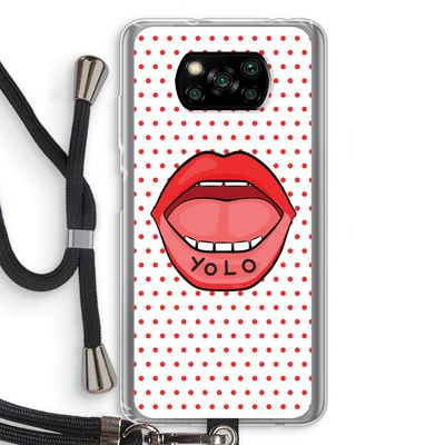 Yolo Denise: Xiaomi Poco X3 NFC Transparant Hoesje met koord