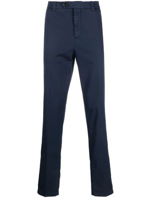 Brunello Cucinelli pantalon à coupe droite - Bleu