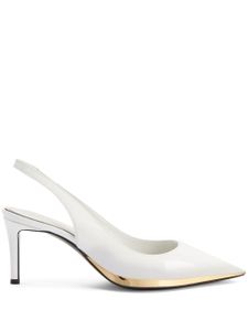 Giuseppe Zanotti escarpins en cuir à bout pointu 70 mm - Blanc