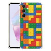 Samsung Galaxy A56 Hoesje - Blokken TPU Antishock Samsung Galaxy A56 Hoesje - Blokken TPU Antishock