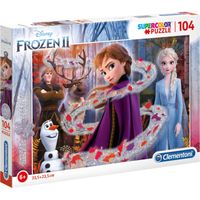 SuperColor Disney Frozen 2 glitterpuzzel, 104 stukjes