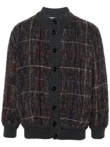 Missoni Pre-Owned cardigan en laine à carreaux (années 1980) - Gris