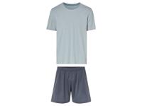 Heren pyjama (M (48/50), Groen/blauw) - thumbnail