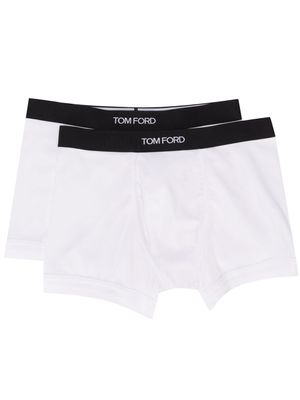 TOM FORD lot de deux boxers à bande logo - Blanc