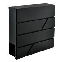 Malatec Brievenbus/Postbus - antraciet - metaal - 36 x 37 x 10 cm - A4 formaat Malatec Brievenbus/Postbus - antraciet - metaal - 36 x 37 x 10 cm - A4 formaat