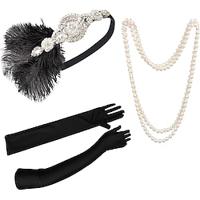 Vintage Jaren 1920 Gatsby Jaren '20 flapper hoofdband Accessoireset Haarbanden Ketting Charleston Dames Veer Modieus Maskerade Festival Handschoenen Lightinthebox