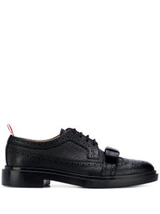 Thom Browne richelieus en cuir grainé à nœud - Noir