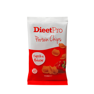 DieetPro Protein Chips Paprika - 12 zakjes