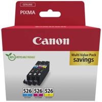 Canon Inktcartridge CLI-526 C/M/Y Multi pack Origineel Combipack Cyaan, Magenta, Geel 4541B018 - thumbnail