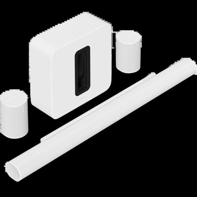 SONOS Premium thuisbioscoopset met Arc Ultra + Sub 4 + 2x Era 100 - Wit