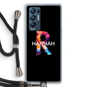 Abstract Spectrum: Oppo Find X3 Neo Transparant Hoesje met koord
