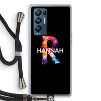 Abstract Spectrum: Oppo Find X3 Neo Transparant Hoesje met koord