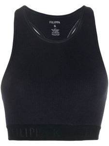 Filippa K haut crop à dos nageur - Bleu