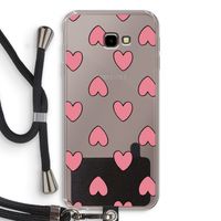 Ondersteboven verliefd: Samsung Galaxy J4 Plus Transparant Hoesje met koord
