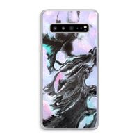 Pastel zwart: Samsung Galaxy S10 5G Transparant Hoesje