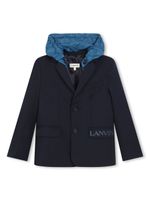 Lanvin Enfant blazer à capuche détachable - Bleu - thumbnail