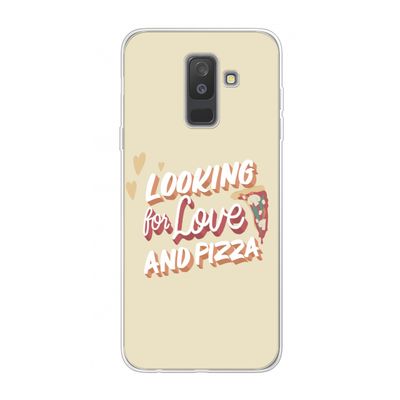 Pizza is the answer: Samsung Galaxy A6 Plus (2018) Transparant Hoesje