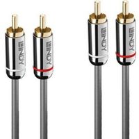 Lindy 35346 audio kabel 2 m 2 x RCA Antraciet