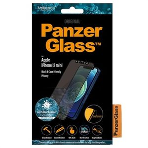 PanzerGlass Privacy CF iPhone 12 Mini Screenprotector - Zwart