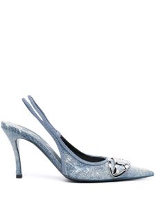 Diesel escarpins D-Venus 80 mm à bride arrière - Bleu