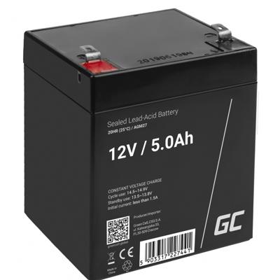 Green Cell Green Cell AGM27 batteria UPS Acido piombo [VRLA] 12 V 5 Ah (Green Cell AGM VRLA Loodaccu 12 V 5 Ah Loodvlies (AGM) (b x h x d) 90 x 107 x 70 mm