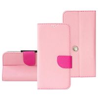 Universele Wallet Case met Draaibare Houder - XXXL - Roze