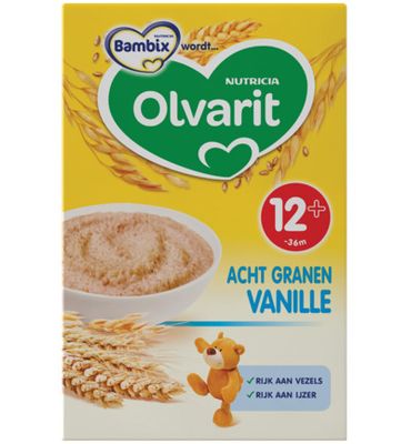 Olvarit Olvarit Acht Granen Vanille 12m+ (250g) Olvarit Olvarit Acht Granen Vanille 12m+ (250g)