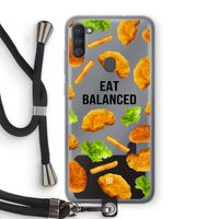 Eat Balanced: Samsung Galaxy A11 Transparant Hoesje met koord