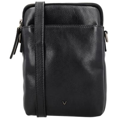 Vilenca Leren Telefoontasje Zwart