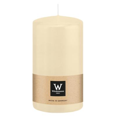 Cilinderkaars/stompkaars - creme wit - 13 x 7 cm - 52 branduren