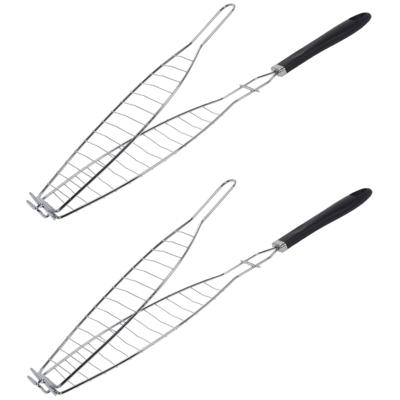 BBQ Collection Visgrill - 2x - 58 x 11 cm - vis barbecue klem - veilig grillen
