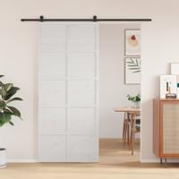 VidaXL Schuifdeur 90x208 cm massief grenenhout wit VidaXL Schuifdeur 90x208 cm massief grenenhout wit