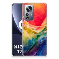 Smartphone hoesje Xiaomi 12 Pro Watercolor Dark