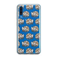 Slapende poes: Samsung Galaxy A50 Transparant Hoesje
