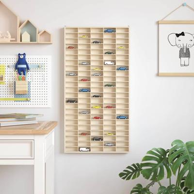 Display Case met opslag Bruin 50 x 4,5 x 96 cm Bewerkt hout