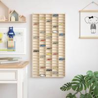 Display Case met opslag Bruin 50 x 4,5 x 96 cm Bewerkt hout Display Case met opslag Bruin 50 x 4,5 x 96 cm Bewerkt hout