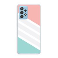 Strepen pastel: Samsung Galaxy A73 Transparant Hoesje