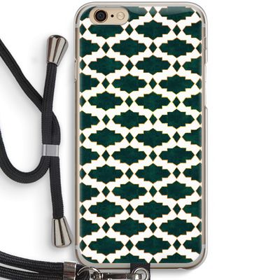 Moroccan tiles: iPhone 6 / 6S Transparant Hoesje met koord