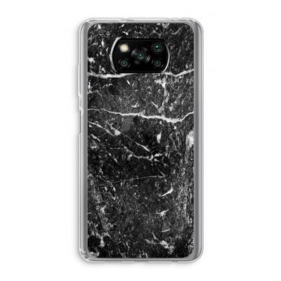 Zwart marmer: Xiaomi Poco X3 Pro Transparant Hoesje