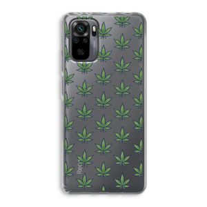 Weed: Xiaomi Redmi Note 10 Pro Transparant Hoesje