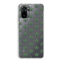 Weed: Xiaomi Redmi Note 10 Pro Transparant Hoesje