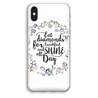 Diamonds: iPhone XS Max Transparant Hoesje