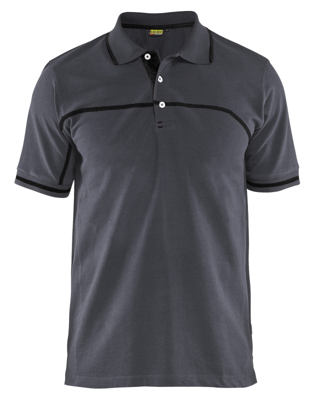 Blåkläder Poloshirt 33891050 | Medium Grijs/Zwart | Maat L - 7330509685204