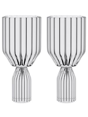 Fferrone Design lot de deux verres de vin Margot - Tons neutres