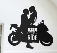 Sticker kiss me and ride