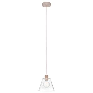 EGLO Copley hangende plafondverlichting Flexibele montage E27 40 W Roségoud, Transparant